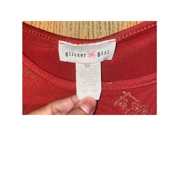 SUPER CUTE TEE BY GLITTER GIRL WITH FAITH WRITTEN ALL OVER IN GOLD! - Picture 3 of 4